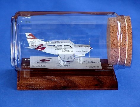 t-tail plane sculpture